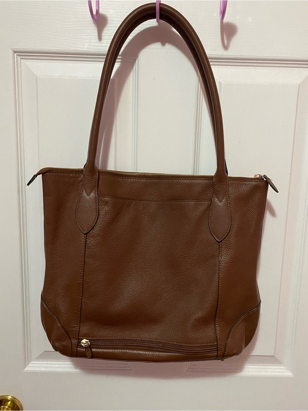 Lodis Large Brown Leather Tote Bag Women’s Tote Bag - Picture 4 of 16